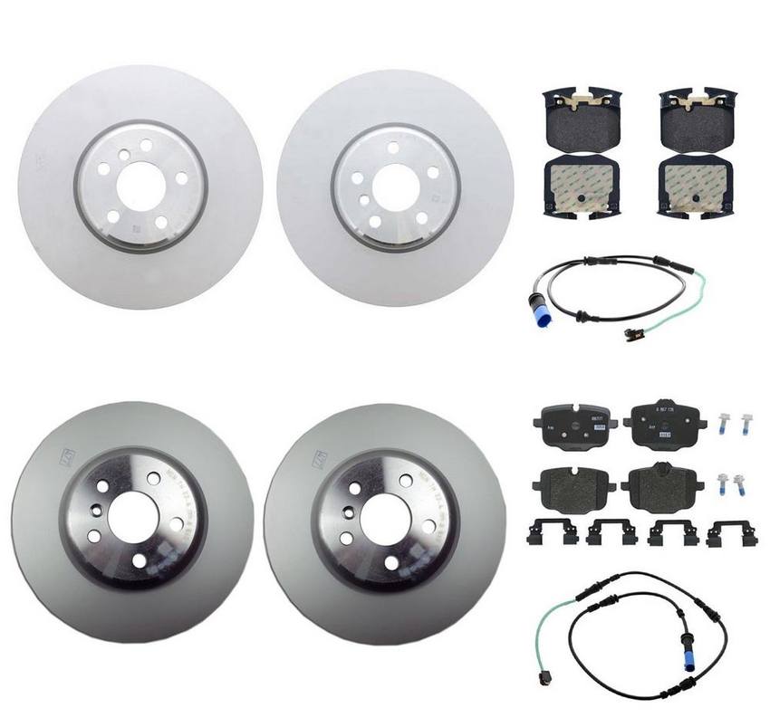 BMW Brake Kit - Pads and Rotors Front &  Rear (348mm/345mm)